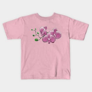 pink orchid flowers Kids T-Shirt